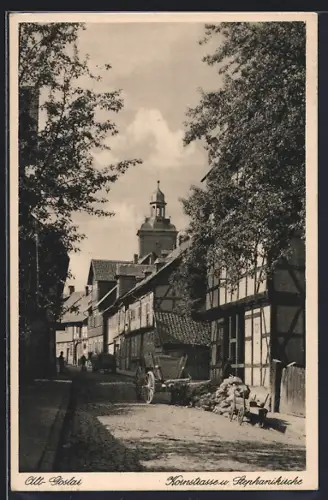 AK Goslar, Kornstrasse, Stephanikirche