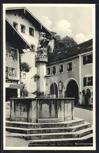 AK Berchtesgaden, Marktbrunnen