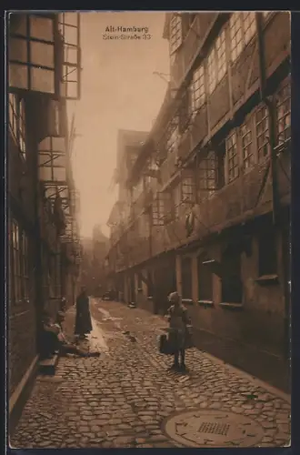 AK Hamburg-St.Georg, Stein-Strasse 33, Altstadt, Fachwerkhäuser