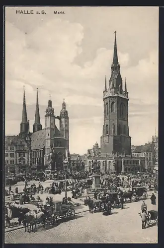 AK Halle a. S., Markt
