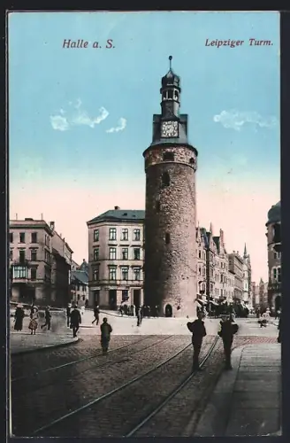 AK Halle a. S., Leipziger Turm