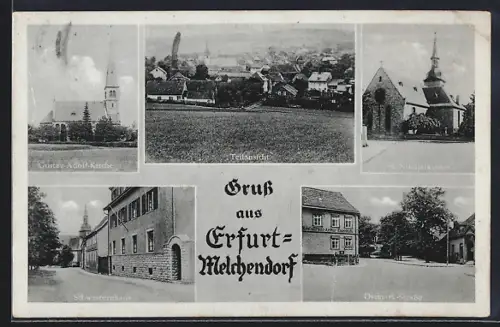 AK Erfurt-Melchendorf, Schwesternhaus, Ostmark-Strasse, Kirchen