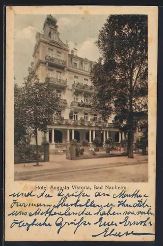 AK Bad Nauheim, Hotel Augusta Viktoria