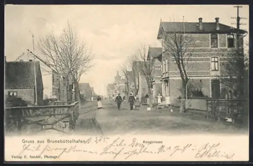 AK Brunsbüttelhafen, Partie an der Koogstrasse