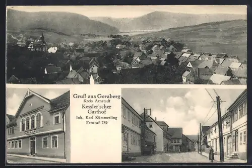 AK Geraberg /Arnstadt, Kessler`schert Gasthof, Inh. Karl Kümmerling