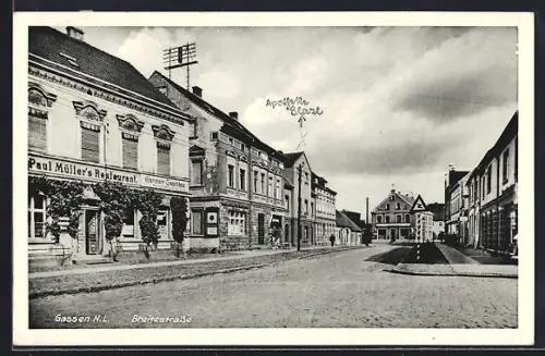 AK Gassen /N. L., Paul Müllers Restaurant in der Breitestrasse