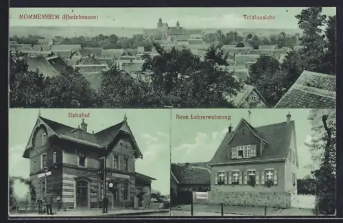 AK Mommenheim, Bahnhof, Neue Lehrerwohnung