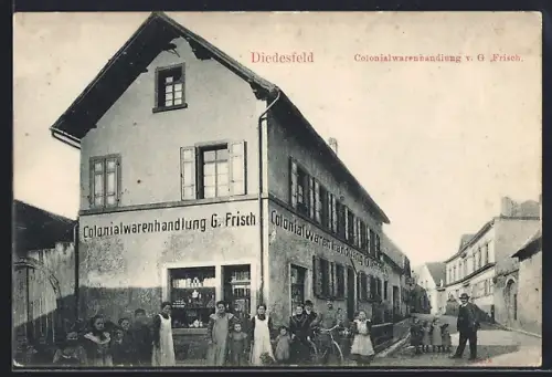 AK Diedesfeld, Colonialwarenhandlung v. G. Frisch