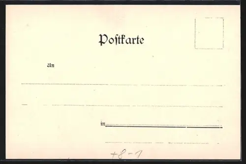 Lithographie Schnaittach, Blick zur Brauerei Wolfshöhe