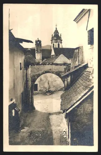 AK Dürnstein /Wachau, Gasse im Ortskern