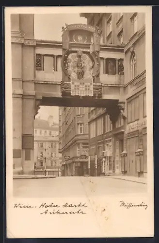 AK Wien, Hoher Markt mit Geschäften