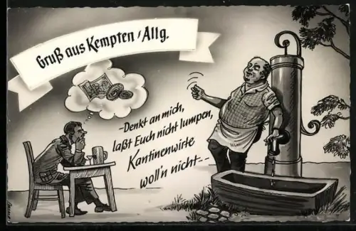 AK Bundeswehr-Standort Karlsruhe, Denkt an mich, lasst Euch nicht lumpen..., Soldatenhumor