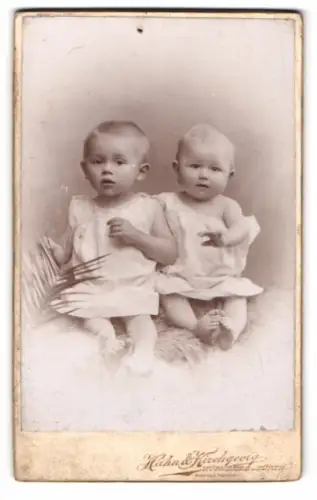 Fotografie Hahn & Kirchgeorg, Nürnberg, Vestnerthorgraben 47, Harry und Friede nebeneinander sitzend