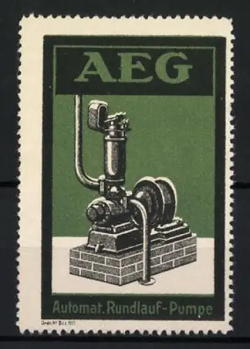 Reklamemarke Automat Rundlauf-Pumpe