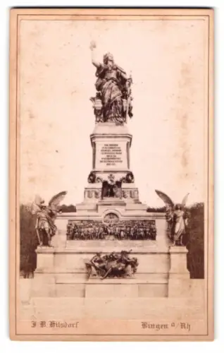 Fotografie J. B. Hilsdorf, Bingen a. Rh., Ansicht Rüdesheim, das Niederwalddenkmal