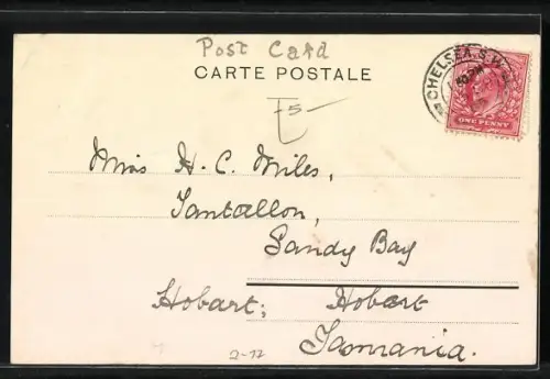 AK Zwei Männer auf einer Postkutsche, die von fünf Pferden gezogen wird