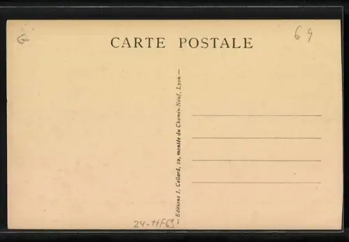 AK Lyon-Saint-Jean, durch Erdrutsch 13.11.1930 verursachte Schäden