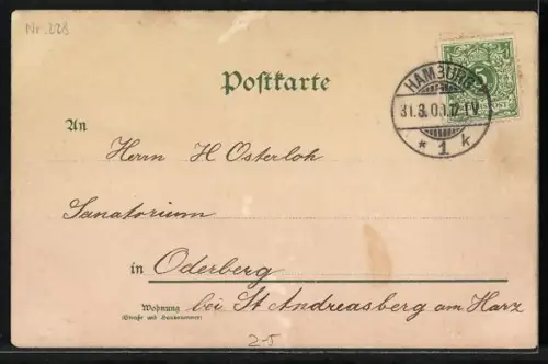 AK Segelboot auf einem kleinen Kanal