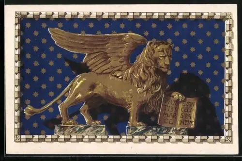 Künstler-AK The Lion of Venice