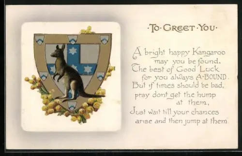 Künstler-AK Coat of Arms of Australia