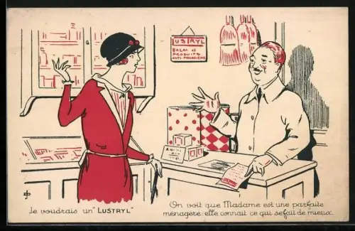 Künstler-AK Le voudrais un Lustryl