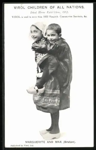 AK London, Virol children of all Nations, Marguerite and Max, Breton