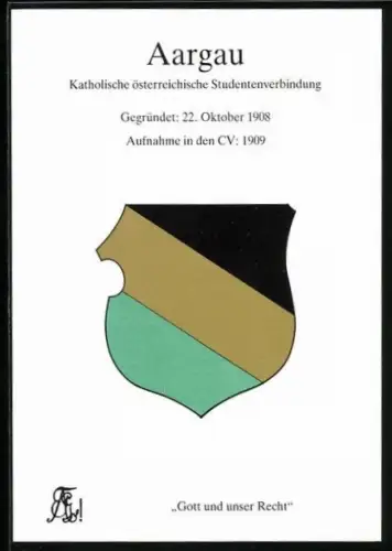 AK Wien, Studentenwappen der Katholischen österreichischen Studentenverbindung Aargau