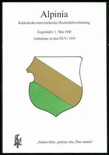 AK Alpinia, Katholische österreichische Hochschulverbindung, Gegründet 1940, Studentenwappen