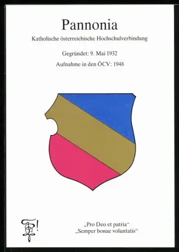 AK Wien, Studentenwappen der Katholischen österreichischen Hochschulverbindung Pannonia