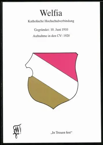 AK Klosterneuburg, Studentenwappen der Katholischen Hochschulverbindung Welfia