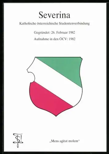 AK Severina, Katholische österreichische Studentenverbindung, Gegründet 1982, Studentenwappen