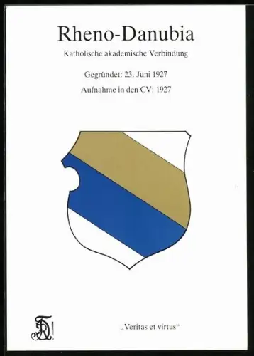 AK Reheno-Danubia, Katholische akademische Verbindung, Gegründet 1927, Studentenwappen