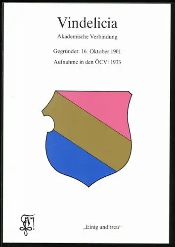 AK Vindelicia, Akademische Verbindung, Gegründet 1901, Studentenwappen