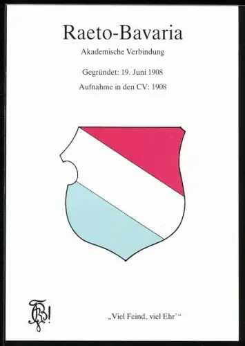 AK Raeto-Bavaria, Akademische Verbindung, Gegründet 1908, Studentenwappen