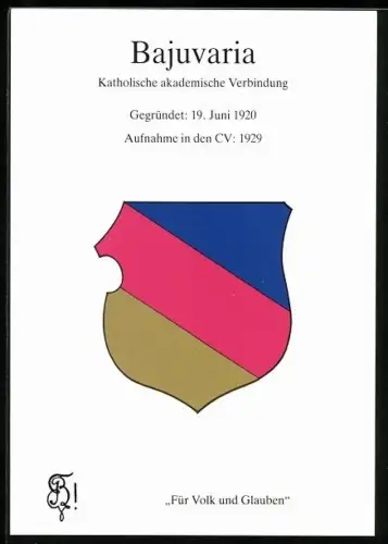 AK Wien, Studentenwappen der Katholischen akademischen Verbindung Bajuvaria