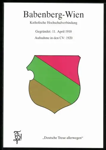 AK Wien, Studentenwappen der Katholischen Hochschulverbindung Babenberg-Wien