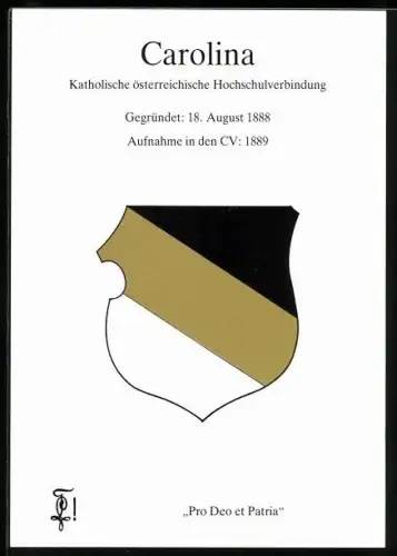 AK Graz, Studentenwappen der Katholischen österreichischen Hochschulverbindung Carolina