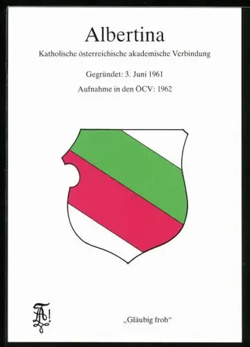AK Graz, Studentenwappen der Katholischen österreichischen akademischen Verbindung Albertina