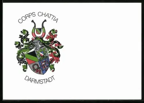 AK Darmstadt, Wappen der Studentenverbindung Corps Chattia