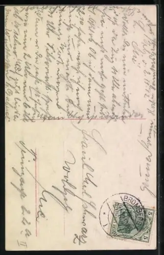 AK Student küsst die Hand einer jungen Dame, O alte Burschenherrlichkeit