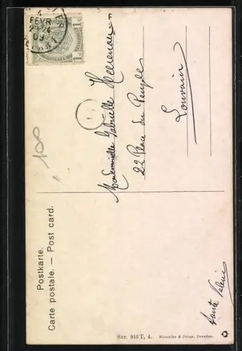 AK Kleiner Junge, als Student verkleidet