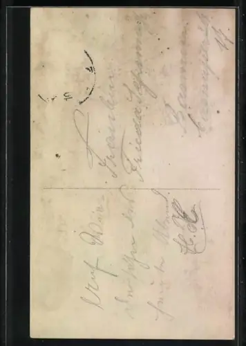 Foto-AK L.J. & F.F. Nr.: 2182 /5, Liebes Paar in Alt-Heidelberg