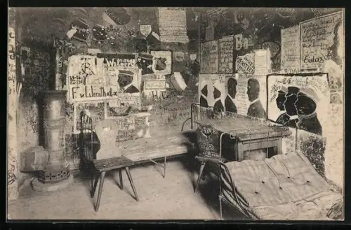 AK Heidelberg, Universitätscarcer, Innenansicht