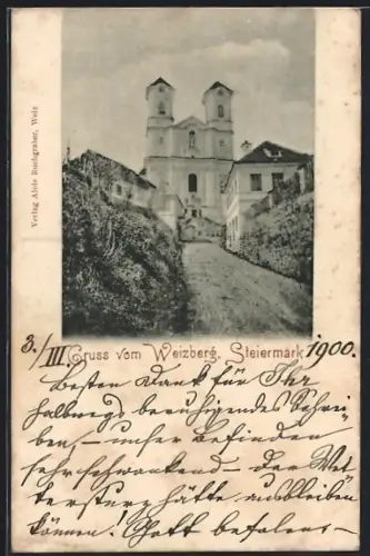 AK Weizberg /Steiermark, Die Kirche im Ortszentrum