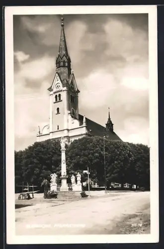 AK Gleisdorf, Denkmal an der Pfarrkirche