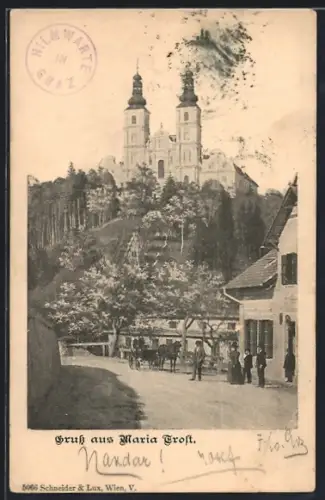 AK Maria Trost, Blick auf die Kirche