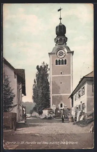 AK St. Marein /Steiermark, Partie an der Kirche