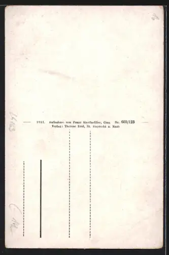 AK St. Ruprecht a. Raab, Strassenpartie mit Kirche
