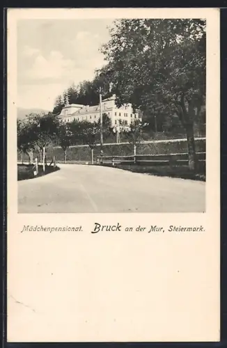 AK Bruck an der Mur, Strasse am Mädchenpensionat