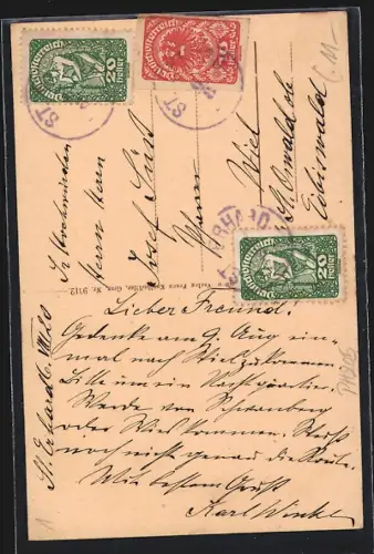 AK St. Erhard, Ortsansicht mit Kirche